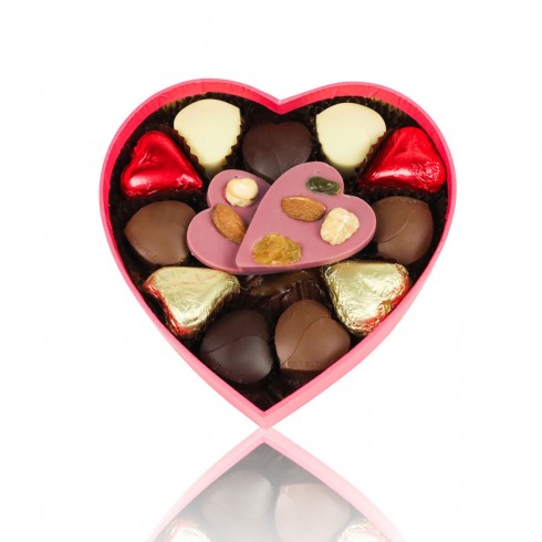 GRAND COFFRET COEUR CHOCOLAT