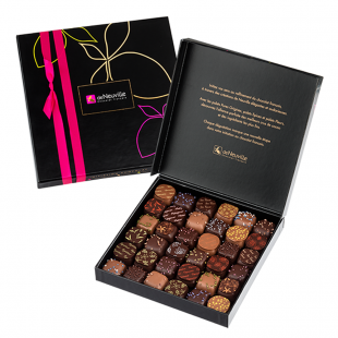 COFFRET INITIATION 36 CHOCOLATS NOIR ET LAIT