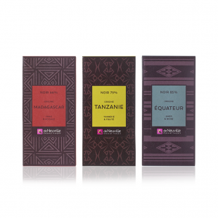 LOT DE 3 TABLETTES – CHOCOLAT NOIR