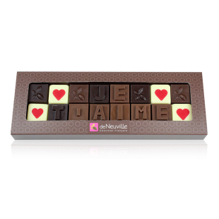 MESSAGE CHOCOLAT - "JE T'AIME"